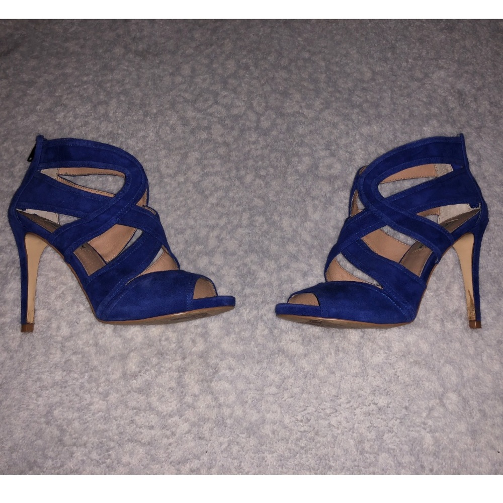 Steve Madden Blue Suede Heels